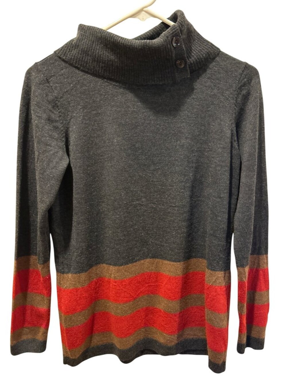 Pendleton Merino Wool Striped Cowl Neck Sweater Women's S Longsleeve Cozy